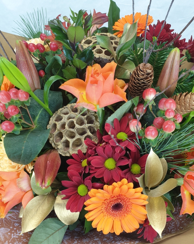 Warm Wishes Hand tied bouquet